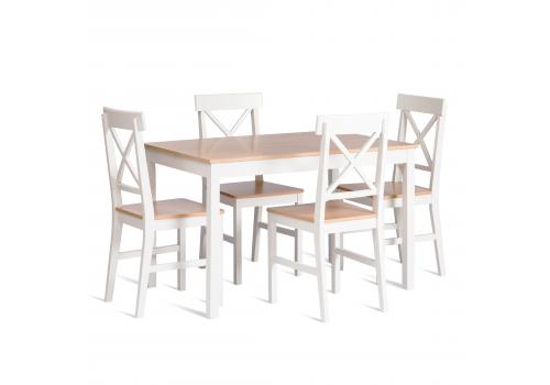  Обеденный комплект Хадсон (стол + 4 стула)/ Hudson Dining Set (mod.0103), фото 1 