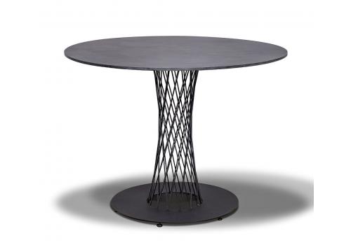  "Диего" обеденный стол из HPL круглый Ø110см, цвет "серый гранит", фото 1 