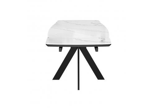  Стол DikLine DKU120 Керамика Белый мрамор/подстолье черное/опоры черные (2 уп.), фото 5 