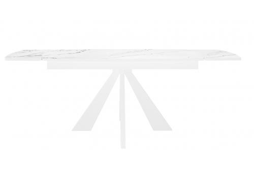  Стол DikLine DKU120 Керамика Белый мрамор/подстолье белое/опоры белые (2 уп.), фото 6 