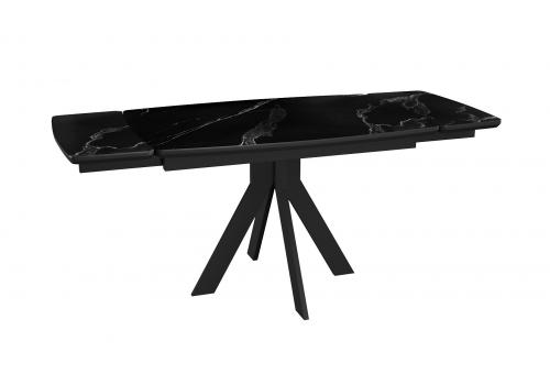 Стол DikLine DKU120 Керамика Черный мрамор/подстолье черное/опоры черные (2 уп.), фото 3 