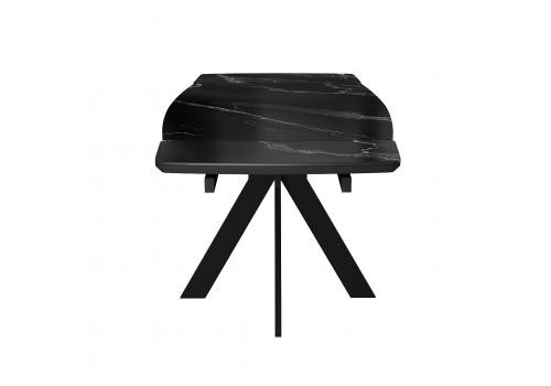 Стол DikLine DKU120 Керамика Черный мрамор/подстолье черное/опоры черные (2 уп.), фото 4 