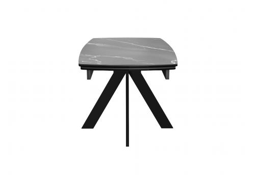  Стол DikLine DKU120 Керамика Серый мрамор/подстолье черное/опоры черные (2 уп.), фото 4 