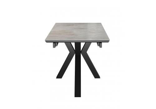  Стол DikLine SFE140 Керамика Italian Grey (глянец серый)/подстолье черное/опоры черные (2 уп.), фото 6 