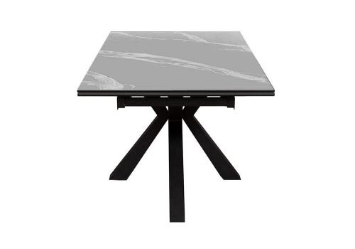  Стол DikLine SFE160 Керамика Серый мрамор/подстолье черное/опоры черные (2 уп.), фото 5 