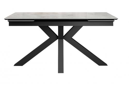  Стол DikLine SFE160 Керамика Italian Grey (глянец серый)/подстолье черное/опоры черные (2 уп.), фото 2 