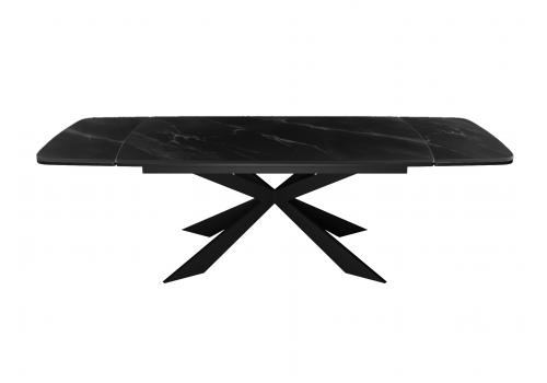  Стол DikLine KM160 мрамор С45 (керамика черная/опоры черные), фото 4 