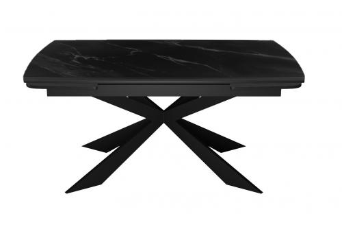  Стол DikLine KM160 мрамор С45 (керамика черная/опоры черные), фото 3 