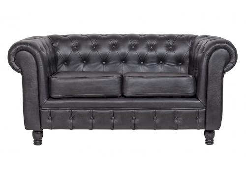  Диван Chesterfield Black Leather 2S, фото 1 