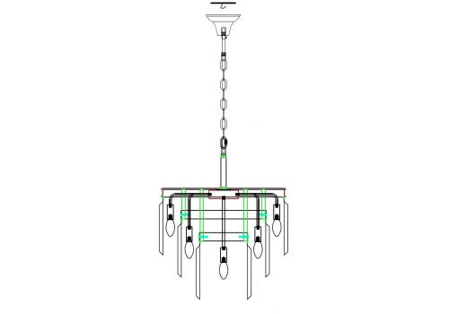  Люстра Odeon 3 Rings Silver, фото 7 