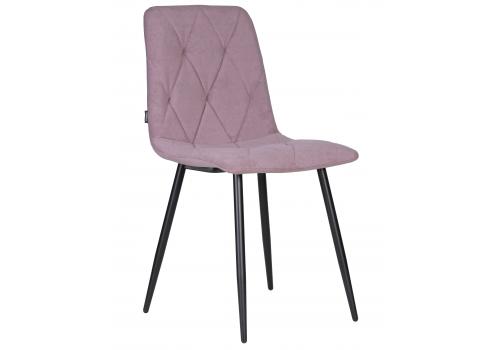  Стул обеденный DOBRIN CHILLY ROMBO, Лавандовый Simple 48, основание черное, фото 1 