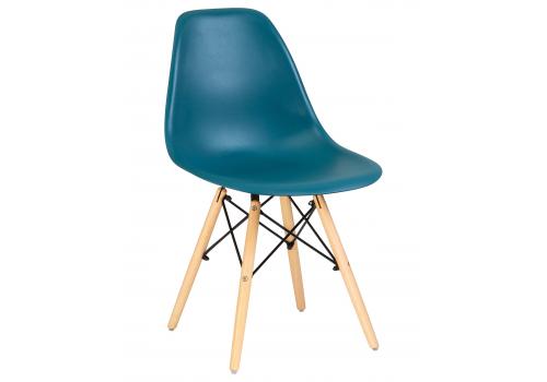  Стул обеденный DOBRIN DSW, ножки светлый бук, цвет морской волны (G-05), фото 1 