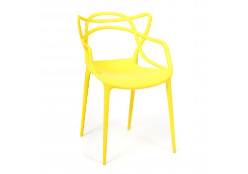  Стул Cat Chair (mod. 028) пластик, 53 x 59 x 82,5 см, желтый (Yellow Y-01) (Комплект из 2 шт.), фото 1 