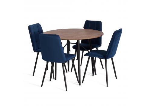  Стул обеденный Asti TREND, велюр, Blue (синий), 47х54х86 см, фото 6 