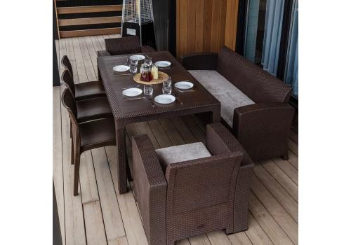  Обеденный комплект LANA LUX DINING XL коричневый, фото 1 