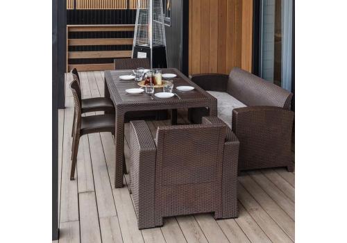  Обеденный комплект LANA LUX DINING M коричневый, фото 2 