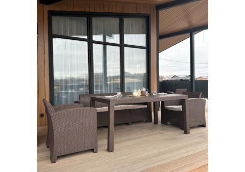  Обеденный комплект LANA LUX DINING S коричневый, фото 1 