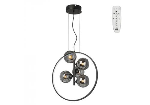  Люстра V3889DT-1/5+1S, 5xE27 макс. 40Вт, LED 42Вт, 2700-6500К, 3325лм, фото 1 