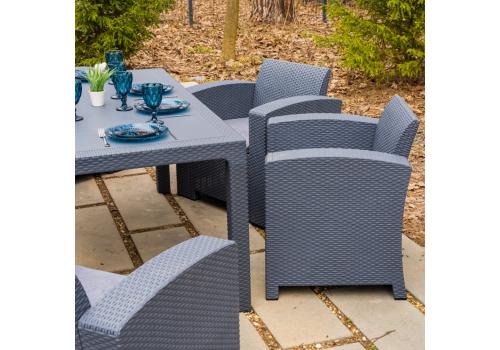  Обеденный комплект LANA LUX DINING L графитовый, фото 8 