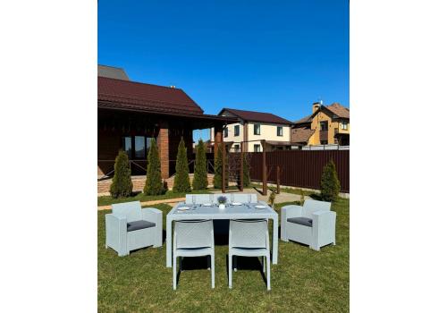 Обеденный комплект LANA LUX DINING M светло-серый, фото 4 