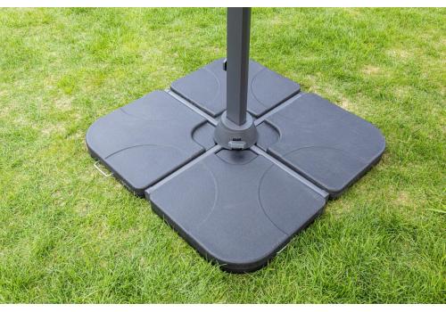  Зонт SKY BLACK круглый в комплекте с утяжелителями, фото 5 