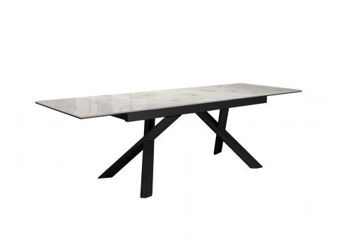  Стол DikLine DKX140 керамика Italian Grey (глянец серый), подстолье черное, опоры черные (2уп.), фото 2 