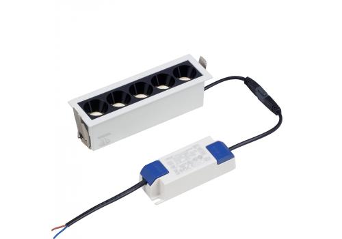  Встраиваемый белый LED светильник с драйвером, линзами, 10Вт, 4000К,  24°, 785лм, фото 3 