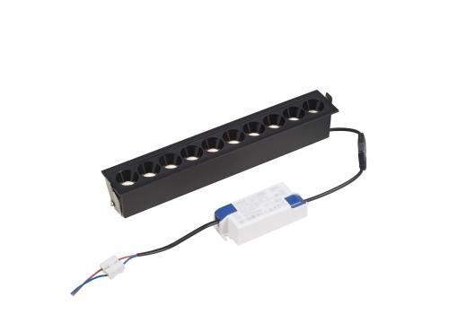  Встраиваемый черный LED светильник с драйвером, 30Вт, 4000К,  24°, 2235лм, фото 3 