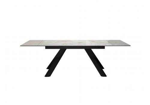  Стол DikLine DKX140 керамика Italian Grey (глянец серый), подстолье черное, опоры черные (2уп.), фото 3 