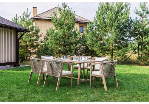 Обеденный комплект MICHELLE на 6 персон из натуральной акации, фото 1   Обеденный комплект MICHELLE на 6 персон из натуральной акации, фото 1