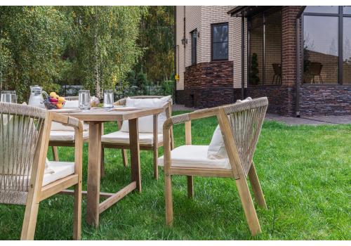 Обеденный комплект MICHELLE на 6 персон из натуральной акации, фото 3   Обеденный комплект MICHELLE на 6 персон из натуральной акации, фото 3