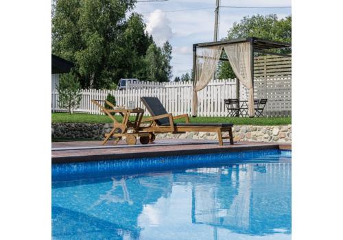  Комплект из шезлонга PAOLO из акации и столика MARIO из акации, фото 1 