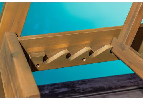  Комплект из шезлонга PAOLO и столика LUCIO из акации(teaklook), фото 7 