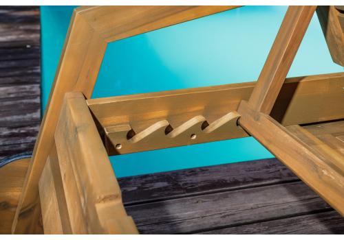  Комплект из 2-х шезлонгов PAOLO из акации и столика LUCIO, фото 6 