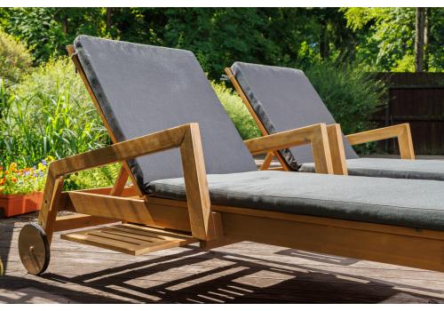  Комплект шезлонгов PAOLO на колесиках из акации(teaklook), фото 2 