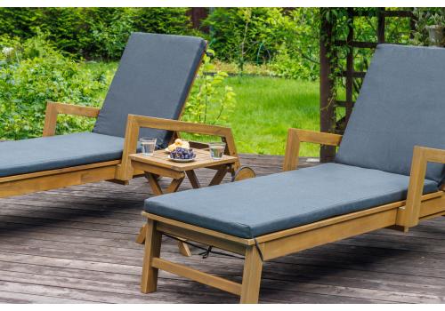  Комплект из 2-х шезлонгов PAOLO из акации и столика LUCIO, фото 4 