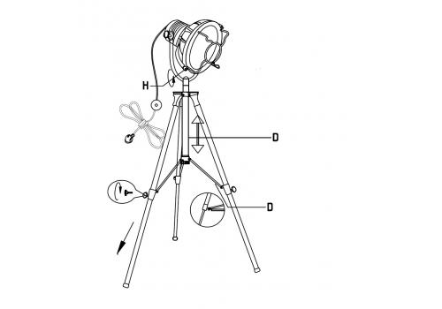 Торшер Fork Chrome Floor, фото 2   Торшер Fork Chrome Floor, фото 2