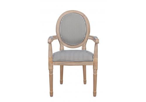  Мягкий стул с подлокотниками Volker Arm Black Pinstripe, фото 1 