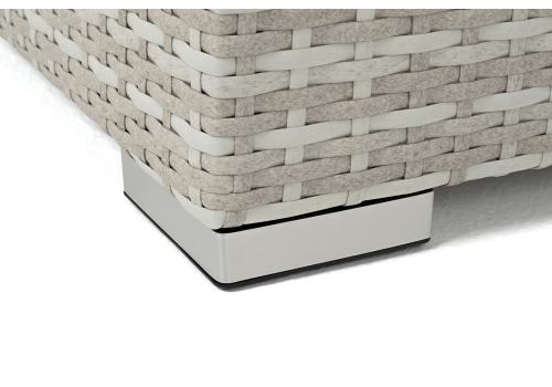  "Лунго" кашпо для цветов большое плетеное из искусственного ротанга, цвет бежевый, фото 6 