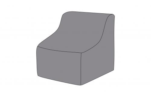  Защитный чехол на модуль Лунго прямой 74×86×65 см, цвет темно-серый, фото 1 