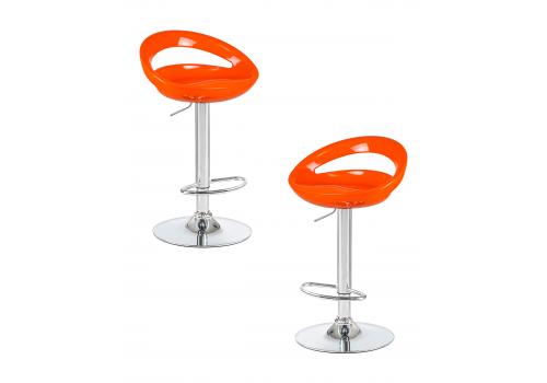  Набор 2 шт Стул барный DOBRIN DISCO, оранжевый, фото 1 