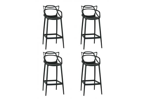 Набор 4 шт Стул барный DOBRIN MASTERS BAR, чёрный (B-03), фото 1   Набор 4 шт Стул барный DOBRIN MASTERS BAR, чёрный (B-03), фото 1