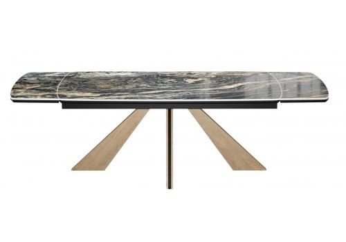 Стол DikLine DKP180 Керамика Amadeus/подстолье черное/опоры дуб галифакс (2 уп.), фото 5   Стол DikLine DKP180 Керамика Amadeus/подстолье черное/опоры дуб галифакс (2 уп.), фото 5