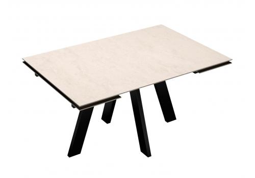  Стол DikLine DM140M Хромикс белый/опоры черные, фото 8 