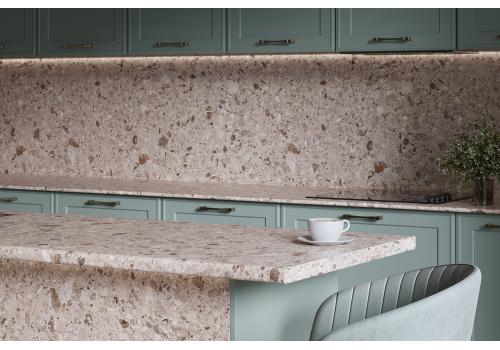  Столешница 3000 № 217Л Сагранда, тиснение алмазная крошка, фото 4 