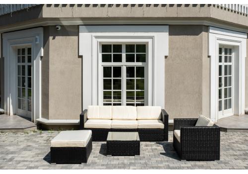  "Даллас" лаунж-зона из искусственного ротанга на 5 персон, цвет черный, фото 3 