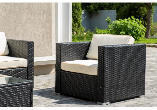  "Даллас" лаунж-зона из искусственного ротанга на 5 персон, цвет черный, фото 6 