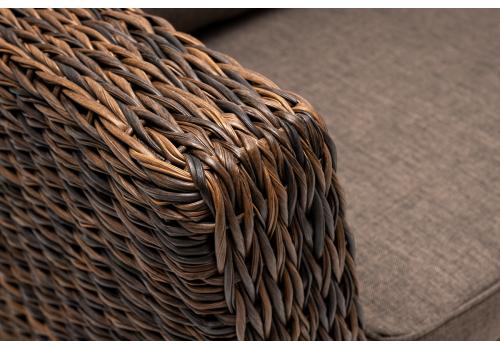  "Капучино" кресло из искусственного ротанга (гиацинт), цвет коричневый, фото 4 