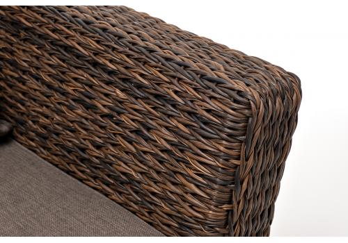  "Капучино" кресло из искусственного ротанга (гиацинт), цвет коричневый, фото 6 
