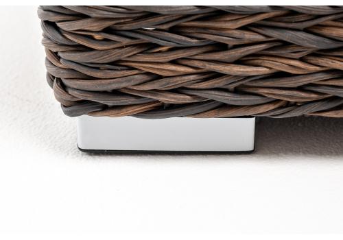  "Капучино" кресло из искусственного ротанга (гиацинт), цвет коричневый, фото 9 